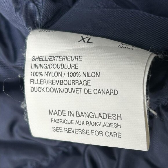 Woolrich John Rich & Bros Vest Mens XL Navy Duck Down Puffer Insulated Zip Warm - Picture 6 of 13